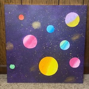 Solar System Canvas 20x20
